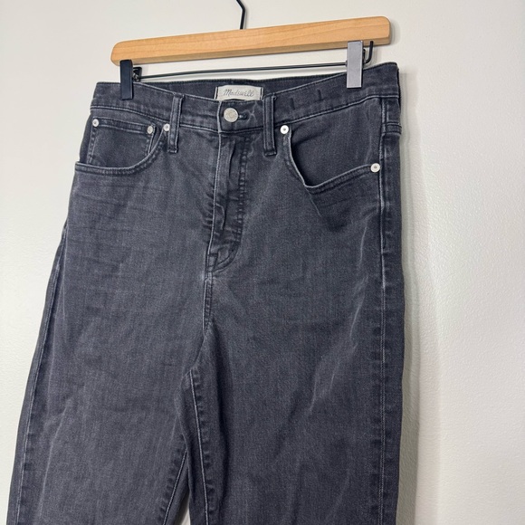 Madewell Classic Straight Leg Faded Gray Jeans 29 Tall - Picture 4 of 10